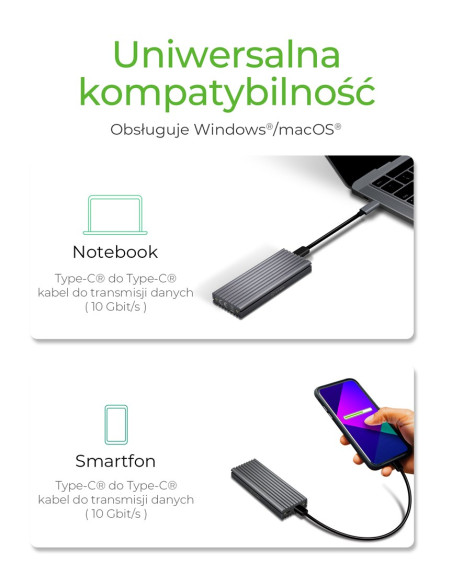 Obudowa Ssd Icy Box Ib-1817M-C31 Szary M.2