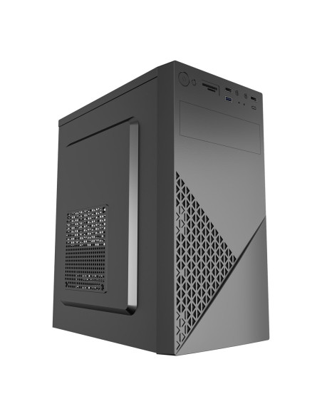 Gembird Obudowa Fornax K170 Mini-Tower (1X Usb 3.1, 2X Usb 2.0, 1X Usb Typ-C, Czytnik Kart, 2X Minijack) Czarna