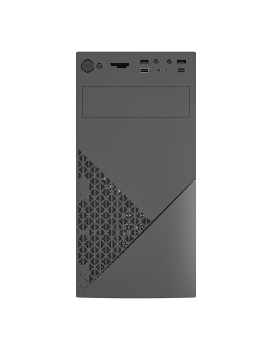 Gembird Obudowa Fornax K170 Mini-Tower (1X Usb 3.1, 2X Usb 2.0, 1X Usb Typ-C, Czytnik Kart, 2X Minijack) Czarna