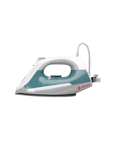 Singer Steam Choice 1.0 Żelazko Suche I Parowe Płyta Ceramiczna 2200 W Kolor Aqua, Biały