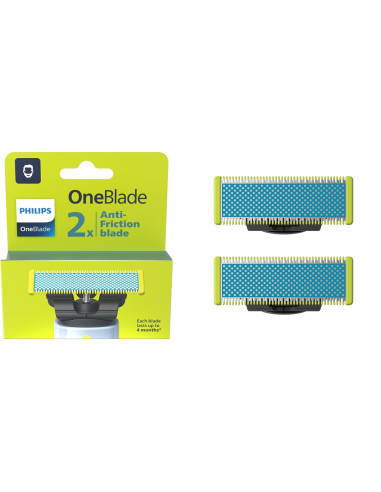 Philips Norelco Oneblade Oneblade Anti-Friction Qp225/50 2 X Wymienne Ostrze Przeciw Podrażnieniom