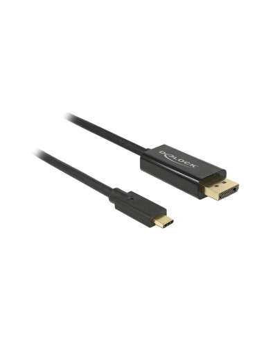 Delock 85256 Adapter Kablowy 2 M Usb Type-C Displayport Czarny