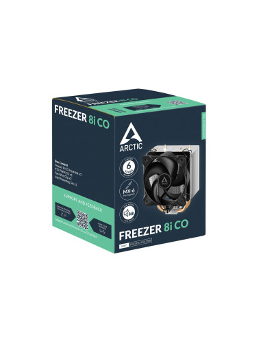 Arctic Freezer 8I Co Procesor Chłodnica Powietrza 10 Cm Aluminium, Czarny