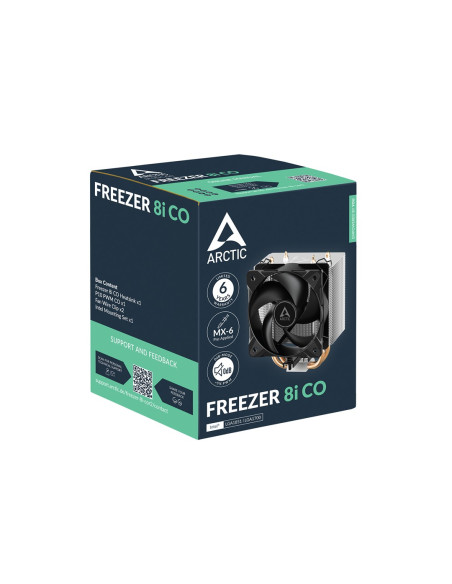 Arctic Freezer 8I Co Procesor Chłodnica Powietrza 10 Cm Aluminium, Czarny