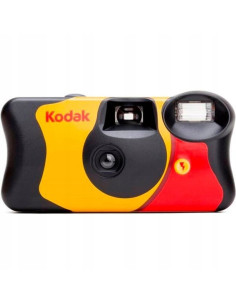 Kodak Fun Saver Aparat Fotograficzny Jednorazowy Z Filmem Kolorowym I Flash Z Lampą Błyskową, 400/27+12 Klatek Zdjęć