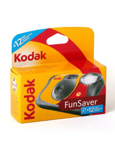 Kodak Fun Saver Aparat Fotograficzny Jednorazowy Z Filmem Kolorowym I Flash Z Lampą Błyskową, 400/27+12 Klatek Zdjęć 2