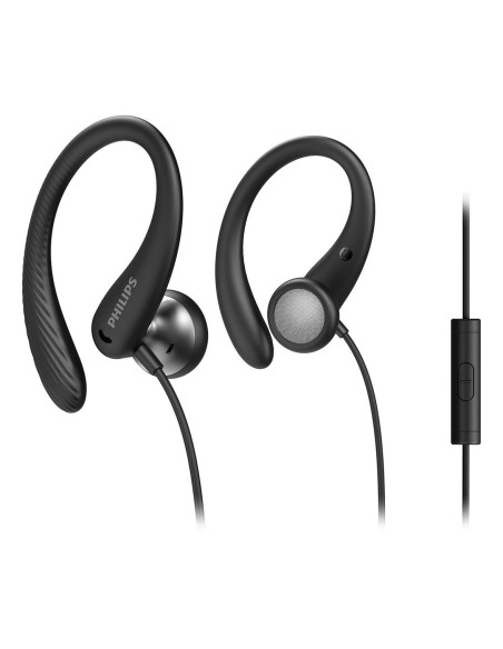 Philips Taa1105Bk/00 Słuchawki/Zestaw Słuchawkowy Przewodowa Nauszny, Douszny Sport Czarny