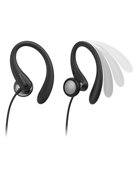 Philips Taa1105Bk/00 Słuchawki/Zestaw Słuchawkowy Przewodowa Nauszny, Douszny Sport Czarny