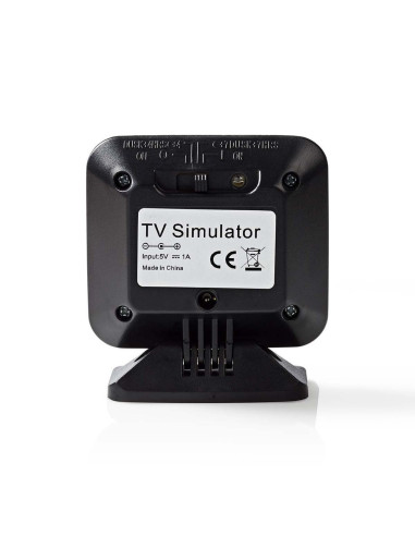 Nedis Tv Simulator Atrapa Kamery Bezpieczeństwa Czarny Pudełko