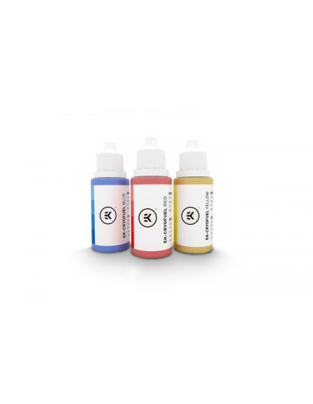 Bloki Wodne Ek Ek-Cryofuel Dye Pack - Czerwony/Żółty/Niebieski