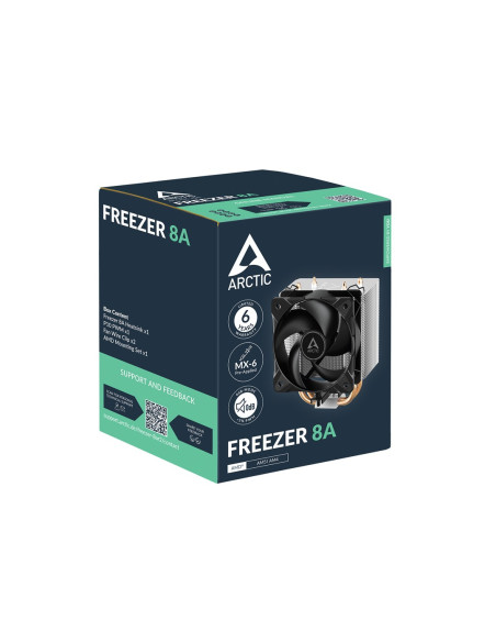 Arctic Freezer 8A Procesor Chłodnica Powietrza 10 Cm Aluminium, Czarny