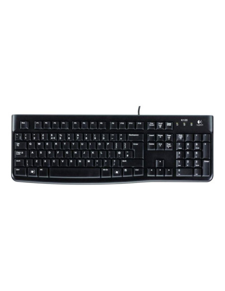 Logitech Keyboard K120 For Business Klawiatura Uniwersalne Usb Qwertz Czeski Czarny