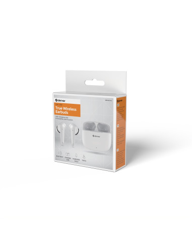 Denver Twe-48W Zestaw Słuchawkowy True Wireless Stereo (Tws) Douszny Połączenia/Muzyka Bluetooth Biały