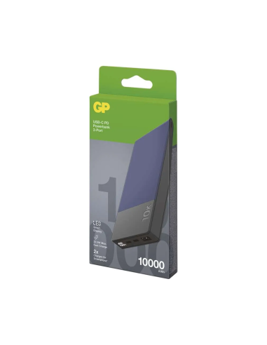 Opakowanie z zawieszką przód Emos Gp Powerbank M2+ Series 10000Mah M10C Niebieski