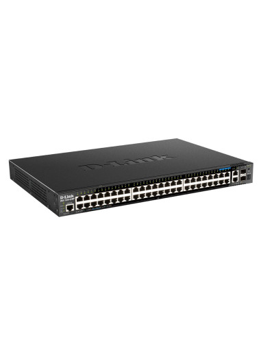 D-Link Dgs-1520-52Mp Zarządzany L3 Gigabit Ethernet (10/100/1000) Obsługa Poe 1U Czarny
