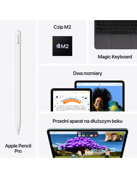 Apple Ipad Air Apple M 256 Gb 33 Cm (13") 8 Gb Wi-Fi 6E (802.11Ax) Ipados 17 Szary