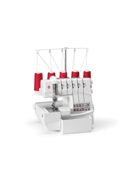 Overlock Singer 14T968 Maszyna Do Szycia, Prąd Elektryczny, Biała
