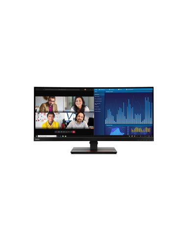 Lenovo Thinkvision P34W-20 34.14" Uwqhd  60Hz 300Nits Ag Usb, Hdmi, Rj45 Raven Black