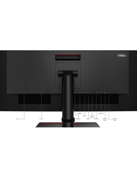 Lenovo Thinkvision P34W-20 34.14" Uwqhd  60Hz 300Nits Ag Usb, Hdmi, Rj45 Raven Black