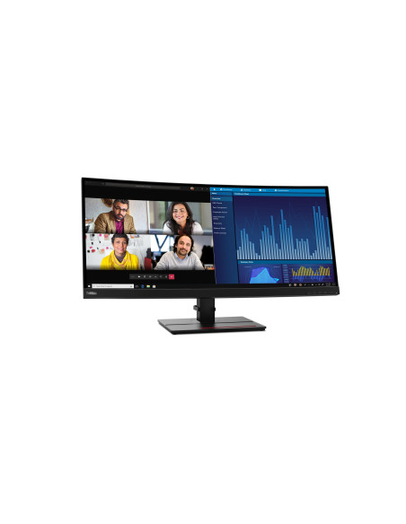 Lenovo Thinkvision P34W-20 34.14" Uwqhd  60Hz 300Nits Ag Usb, Hdmi, Rj45 Raven Black