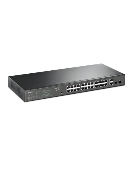 Tp-Link Tl-Sg1428Pe Łącza Sieciowe Zarządzany L2 Gigabit Ethernet (10/100/1000) Obsługa Poe 1U Czarny