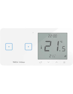 Przewodowy Włącznik Światła Podwójny Z Regulatorem Pokojowym Czarny Wsr-02Ml Tech Sterowniki