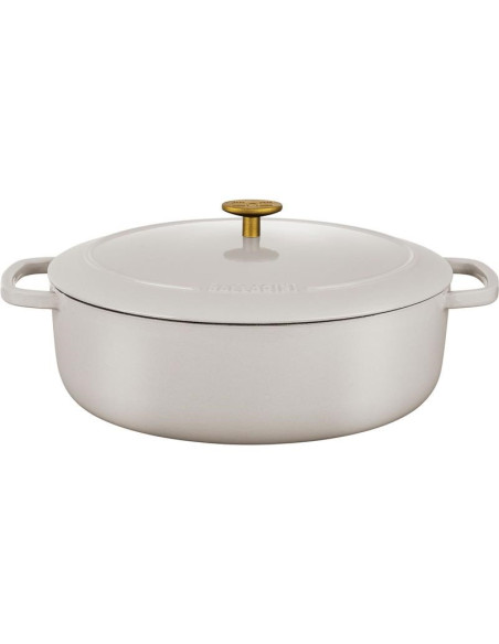 Garnek Żeliwny Owalny Ballarini Bellamonte 75003-556-0 - 5,5 Ltr Kość Słoniowa