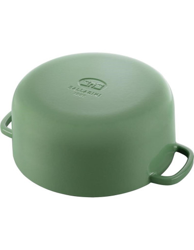 Garnek Żeliwny Okrągły Ballarini Bellamonte 75003-577-0 - 5,5 Ltr Zielony