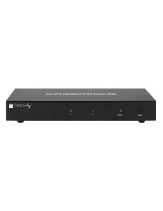 Techly Idata Dp-Kvm2 Przełącznik Kvm Czarny