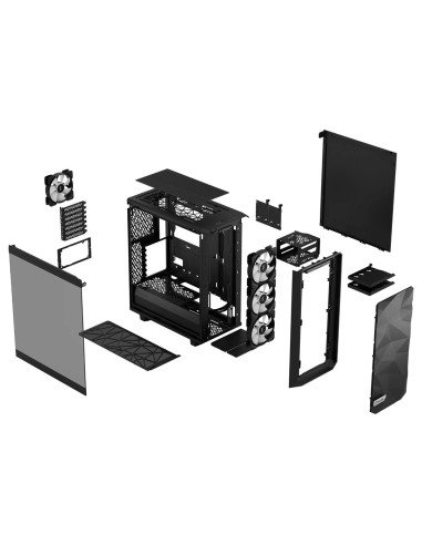Fractal Design Obudowa Meshify 2 Compact Lite Rgb Tg Light Czarna