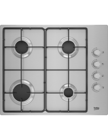 Beko Hibg64120Sx Płyta Kuchenna Stal Nierdzewna Wbudowany 60 Cm Gaz 4 Stref(Y)