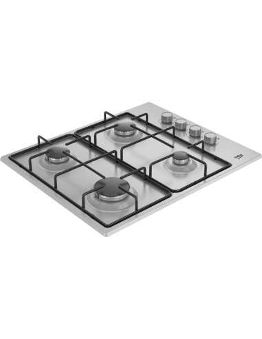 Beko Hibg64120Sx Płyta Kuchenna Stal Nierdzewna Wbudowany 60 Cm Gaz 4 Stref(Y)
