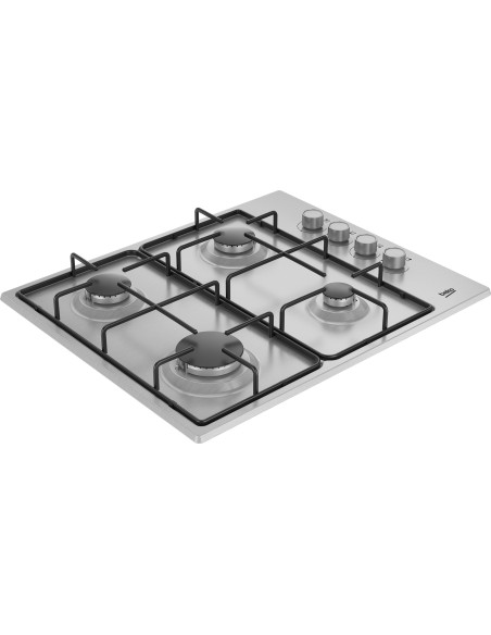 Beko Hibg64120Sx Płyta Kuchenna Stal Nierdzewna Wbudowany 60 Cm Gaz 4 Stref(Y)