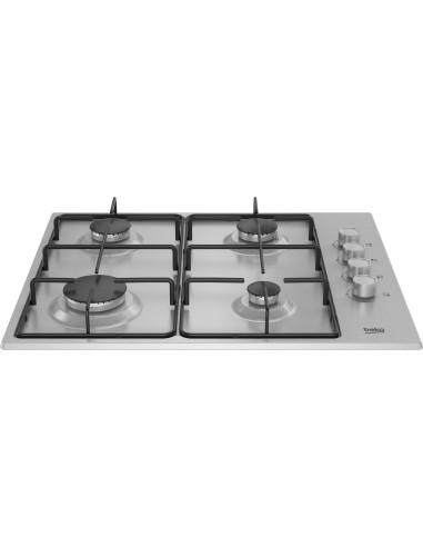 Beko Hibg64120Sx Płyta Kuchenna Stal Nierdzewna Wbudowany 60 Cm Gaz 4 Stref(Y)