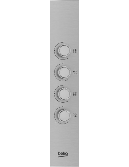 Beko Hibg64120Sx Płyta Kuchenna Stal Nierdzewna Wbudowany 60 Cm Gaz 4 Stref(Y)