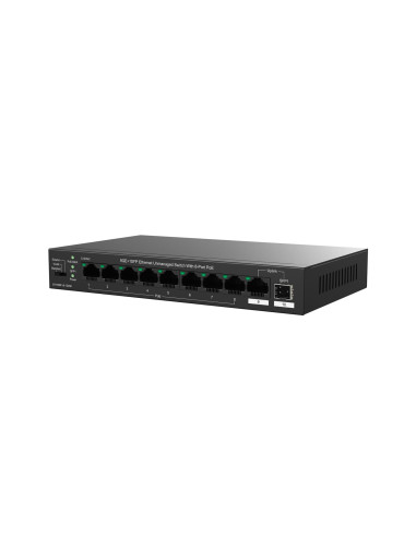 Tenda Teg1110Pf-8-120W Łącza Sieciowe Nie Zarządzany Gigabit Ethernet (10/100/1000) Obsługa Poe Czarny