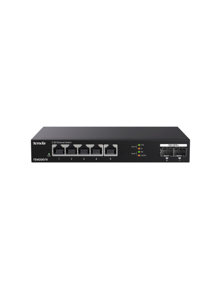 Tenda Tem2007X Łącza Sieciowe 2.5G Ethernet (100/1000/2500) Komputer Stacjonarny Czarny