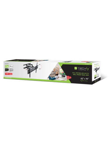 Techly Ica-Plb 147Xl Uchwyt Do Telewizorów 177,8 Cm (70") Czarny