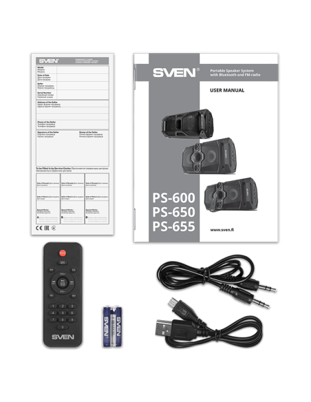 Sven Głośnik Bluetooth Ps-655