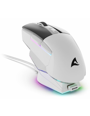 Sharkoon Sgm50W Myszka Gaming Po Prawej Stronie Rf Wireless + Usb Type-A Optyczny 6400 Dpi