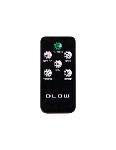 Blow Wentylator Kolumnowy Xxl 125Cm 90W Czarny
