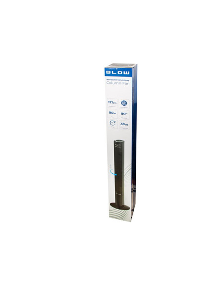 Blow Wentylator Kolumnowy Xxl 125Cm 90W Czarny
