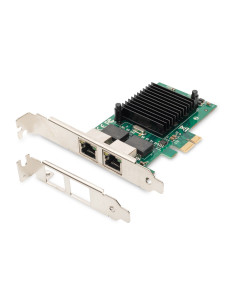 Digitus Karta Sieciowa Pcie Przewodowa 2X Rj45 Gigabit 10/100/1000Mbps Low Profile Dn-10132