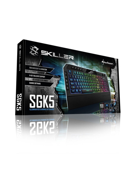 Sharkoon Skiller Sgk5 Klawiatura Gaming Usb Qwertz Niemiecki Czarny