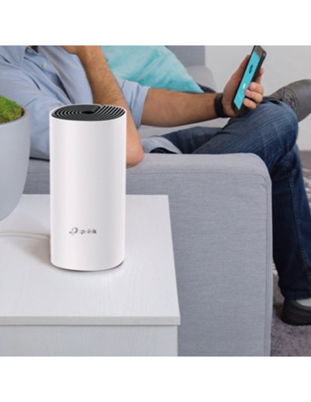 Tp-Link Deco E4 (1-Pack) Dual-Band (2.4 Ghz/5 Ghz) Wi-Fi 5 (802.11Ac) Biały, Szary Wewnętrzne
