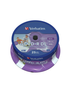 Płyta Dvd Verbatim 43667 (8,5Gb  8X  25Szt.  Cake)