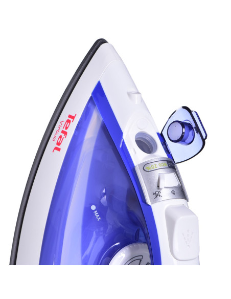 Tefal Virtuo Fv1711 Żelazko Żelazko Parowe Stopa Durilium 1800 W Fioletowy, Biały