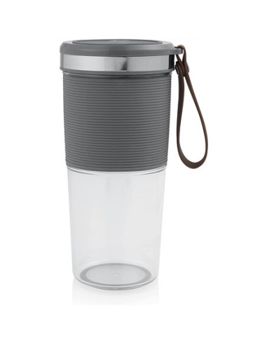 Tristar Bl-4475 Blender 0,4 L Blender Sportowy 50 W Szary, Stal Nierdzewna, Przezroczysty