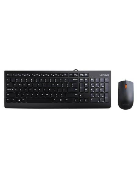 Lenovo 300 Klawiatura Dołączona Myszka Uniwersalne Usb Qwerty Us English Czarny