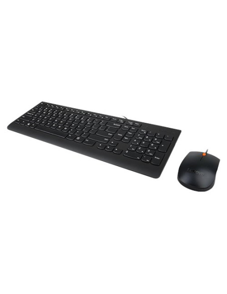 Lenovo 300 Klawiatura Dołączona Myszka Uniwersalne Usb Qwerty Us English Czarny